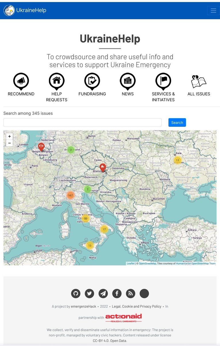 UkraineHelpIT's tweet image. Sul sito di #UkraineHelpIT stiamo mappando in #opendata e in ogni regioni info utili, raccolte beni, iniziative e servizi per profughi provenienti dall&apos;#Ucraina.
👉Qui le segnalazioni regione per regione ukrainehelp.emergenzehack.info/issues/regione/
👉Invia la tua segnalazione!