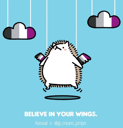 KeriPayton's tweet image. April 6 is International Asexuality Day, so consider this me coming out as Ace.💜

(Artist Credit Insta: JP_means_jumpei)