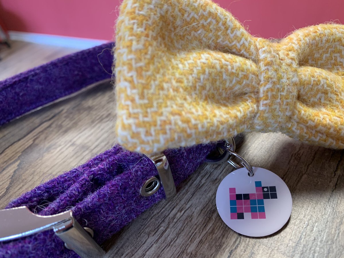 snappyrascals's tweet photo. Don’t you just love spring colours at Easter time? These are our favourites in luxurious Harris Tweed. 💜💛 #dog #dogaccessories #dogcollar #dogfashion #doglife #dogsofinstagram #dogwear #madeinscotland #harristweed #puppiesofinstagram #puppy #puppylife #puppylove #scotland https://t.co/8JGhJGuZNW