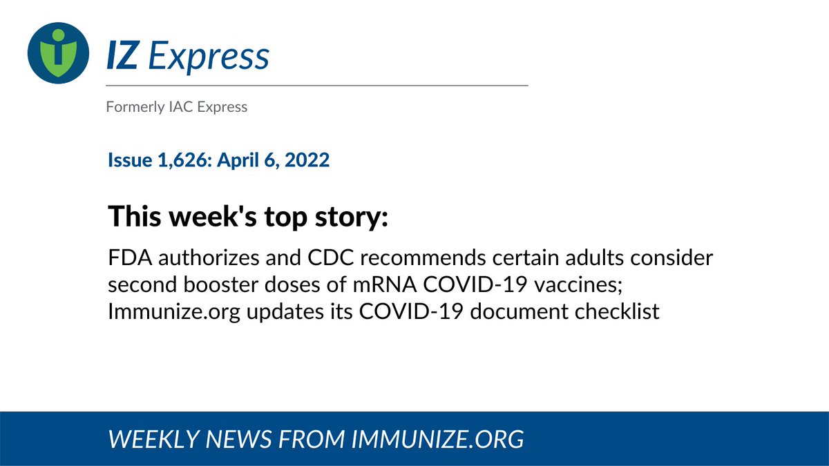 ImmunizeOrg's tweet photo. Read this week’s featured story and get the week’s vaccination news and resources in the latest issue of IZ Express. https://t.co/6j3XEPVQln https://t.co/RVBpQkJfLj