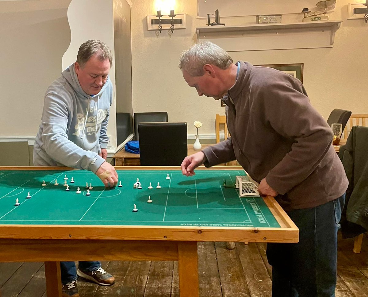 EnglishSubbuteo's tweet photo. The next Woburn Casual Subbuteo Evening is this Monday 11th April, 7pm until 9.30pm at Longs Hotel & Inn, Woburn. Food available on pre-order.
#EnglishSubbuteo #Subbuteo #TableFootball https://t.co/1ZI3JKIfDd
