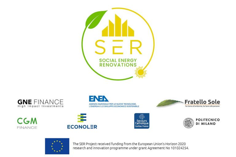 SER_project's tweet photo. The Social Energy Renovations (SER) project aims to foster sustainable renovations in Italy’s non-profit sector by removing financing and technical barriers.
⭕️One of the goals is to replicate the financing mechanism set up within SER in Bulgaria🇧🇬 and France🇫🇷.
#SERproject https://t.co/dn65Ub3tey