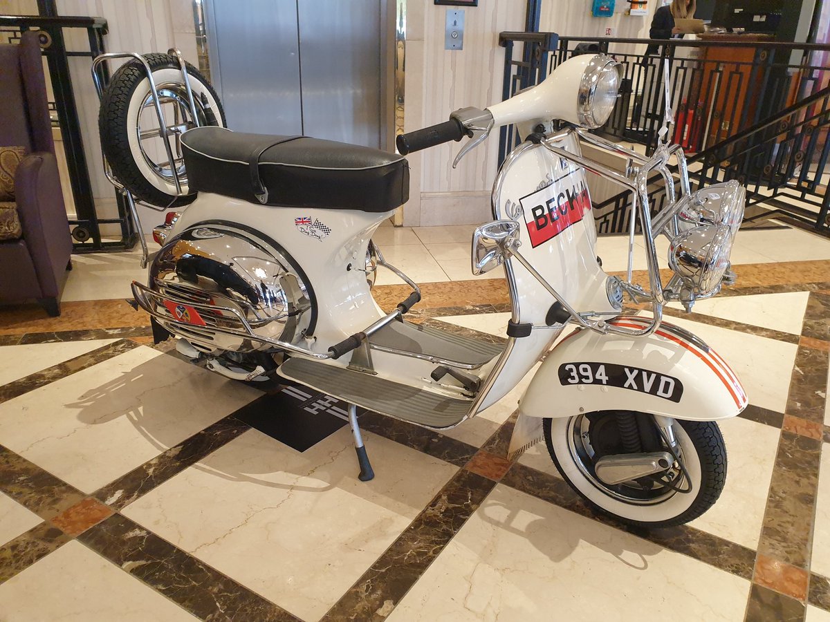 scootersforu's tweet photo. Didn't meet the very modest reserve. Shocked! At least now we can legitimately say "its coming home" 🤣🤣 #davidbeckham @victoriabeckham #vespa https://t.co/yDEEqVnoAx