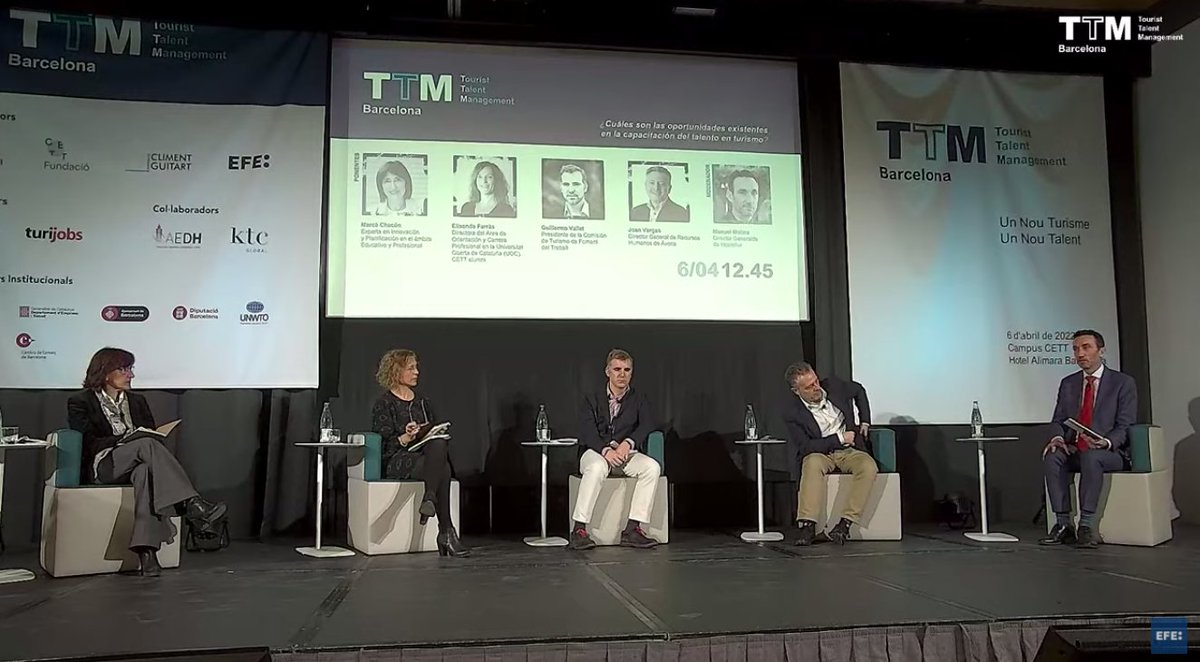 ktglobal's tweet photo. Jornada #TTM: En curso la tercera mesa redonda "Cuáles son las oportunidades existentes en la #capacitación del talento en #turismo?" #skilling #softskills #reskilling #talentmanagement https://t.co/wRcdU5CxHZ