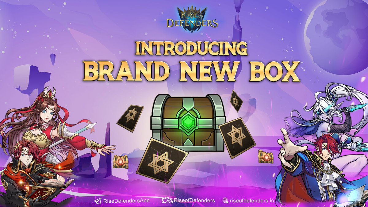 🎁THE BRAND NEW BOX🎁

🙌With a 1000 $RDR per box, players can obtain a maximum of five heroes to battle in the game. Defenders, full-filled your bags of $RDR to buy this Basic Hero Box coming very soon!

👉Visit here:
t.me/RiseDefendersA…

#ROD #RDR #Riseofdefenders #BoxSale