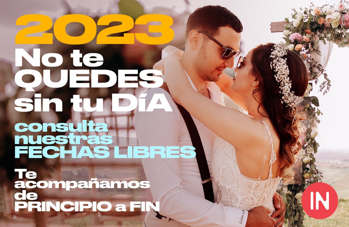 InBodas's tweet photo. Bodas 2023, reserva tu fecha!!
https://t.co/2mlhcccfs3
#bodas2023 @bodasmadrid #inbodas https://t.co/5HawPm4Aad