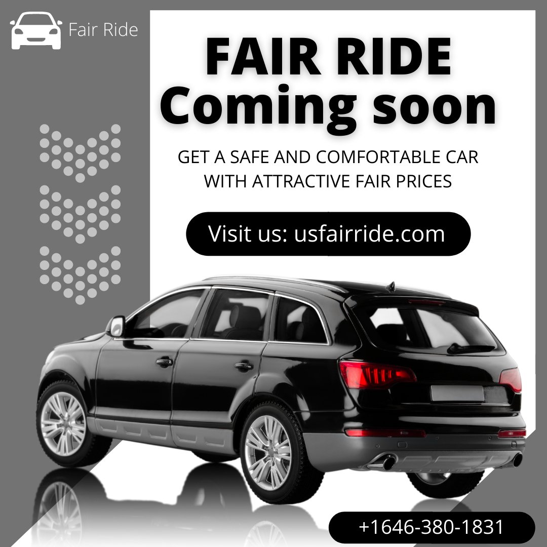 us_fairride's tweet photo. Fair Ride is the New York Best app that is "Coming Soon" for Online Booking of your cab with a Secured Vehicle and Comfortable Ride. 
Book Now 
📞+1646-380-1831
🌐 https://t.co/uuYLQmvwB1

#fairride  #onlinecab #cabservices #cab #taxiservice #cabs  #safetravel #traveling #newyork https://t.co/WrUB9rjIFJ
