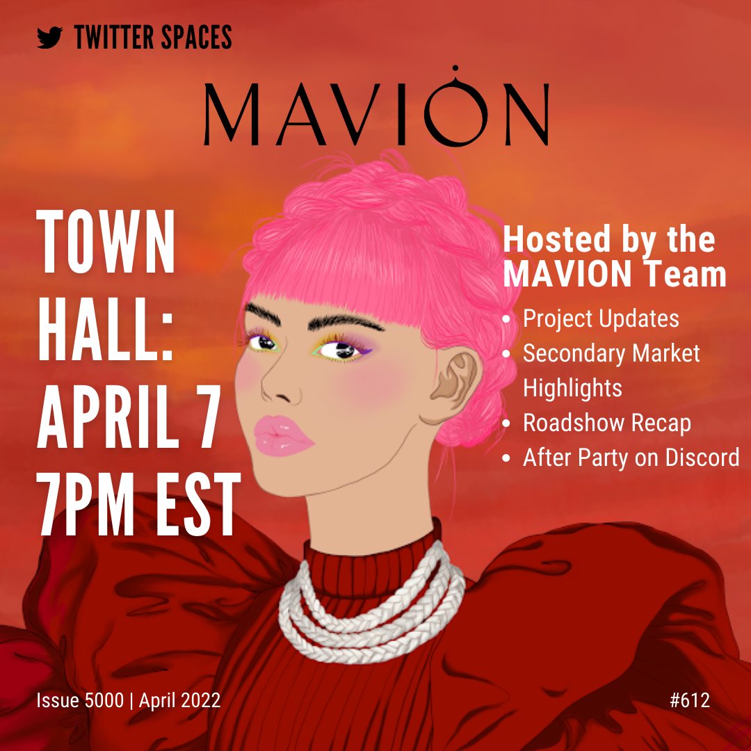 It’ll be 1am for me, but I can’t miss it! Excited to connect with everyone and share some updates! Everyone is invited! <a href="/MAVIONworld/">MAVION</a> &amp; After Party in Discord….you can’t miss that! 😏