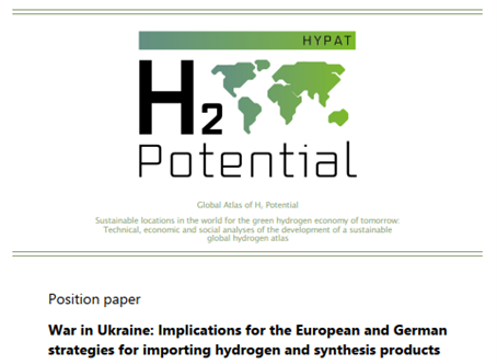 RQuitzow's tweet photo. How does the #Ukraine crisis affect the #EU hydrogen strategy? With partners from @BMBF_Bund #HYPAT project I provide an informed take on this. Partners incl @FraunhoferISI @dena_news @giz_gmbh @IASS_Potsdam @DIE_GDI @FraunhoferISE @andreasloeschel
Link: https://t.co/VoNc7nkX6v https://t.co/YP0LKuCcO5