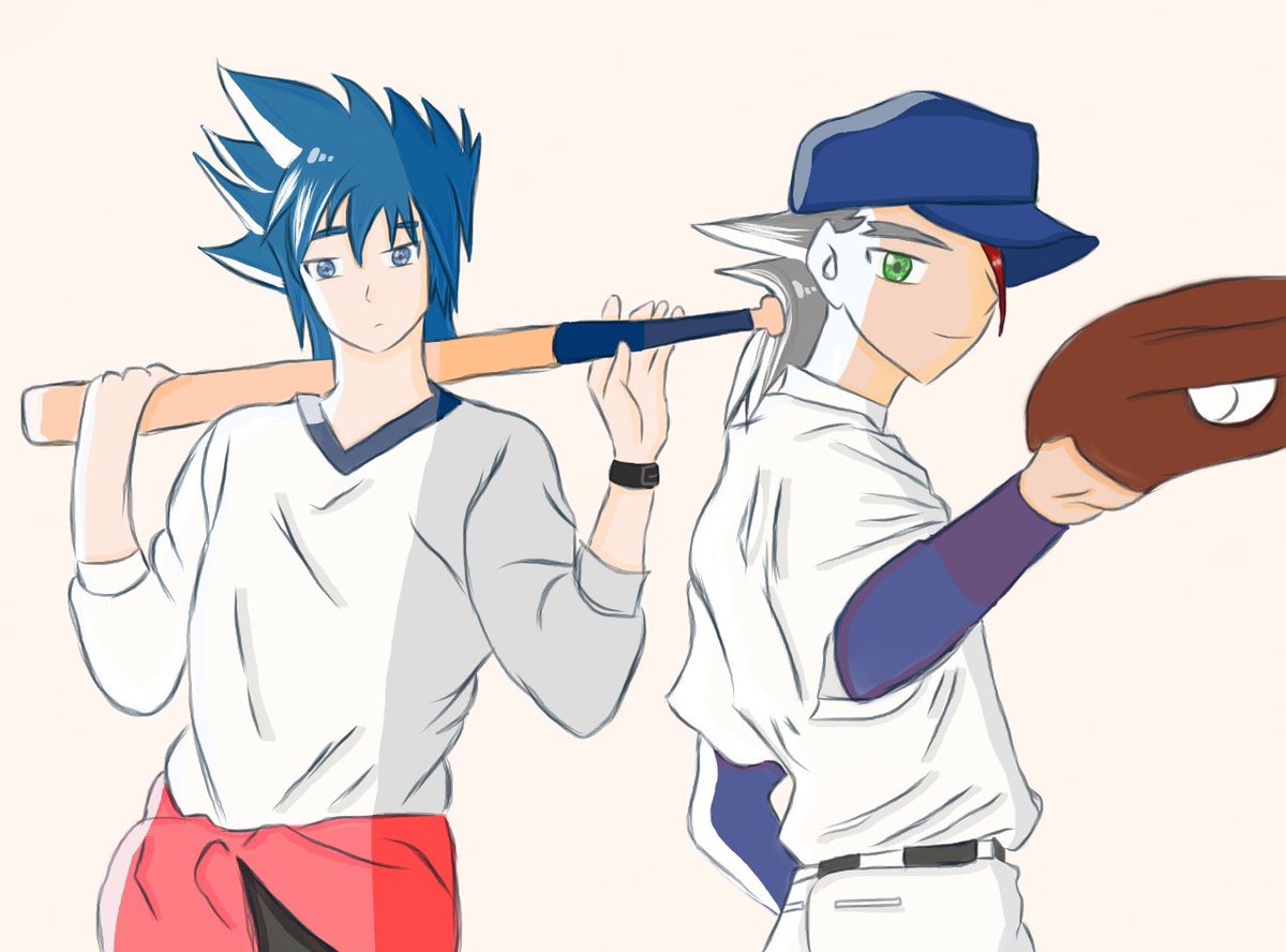 blossommoonart's tweet photo. Ozuma and Kane Baseball goals ⚾🧢
#beyblade #bakutenshootbeyblade
#ozuma
#kaneyamashita #beybladeart
#beybladefanart
#fanart https://t.co/ynC4Vyjacy