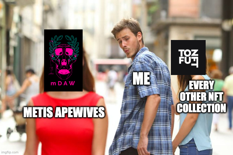 ApewivesM's tweet photo. discord, whitelist requirements, site and mint date tba within the next few dayzz
stay woke Mapes
👁
#NFTCommunity #NFTdrop #MetisNFTs #MetisDAO $Metis #mDAW https://t.co/RO6XwlllKT