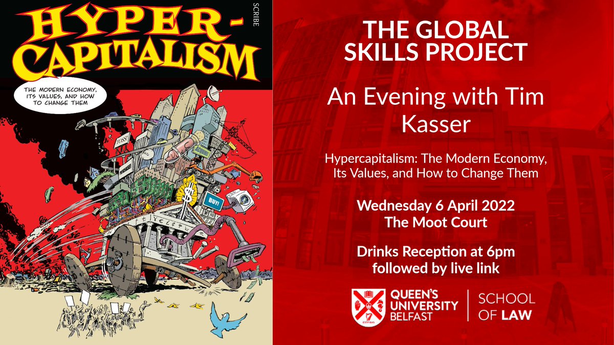 c_patton_'s tweet photo. Tonight, Global Skills welcomes Tim Kasser to talk about his work on #Hypercapitalism #Consumerism & #Marketing. @MarisaMcV & Malvina Walsh will join a panel beforehand to discuss the commodification of women's bodies & the commercialisation of infant feeding. @qubschooloflaw https://t.co/yTx6AQRuMJ