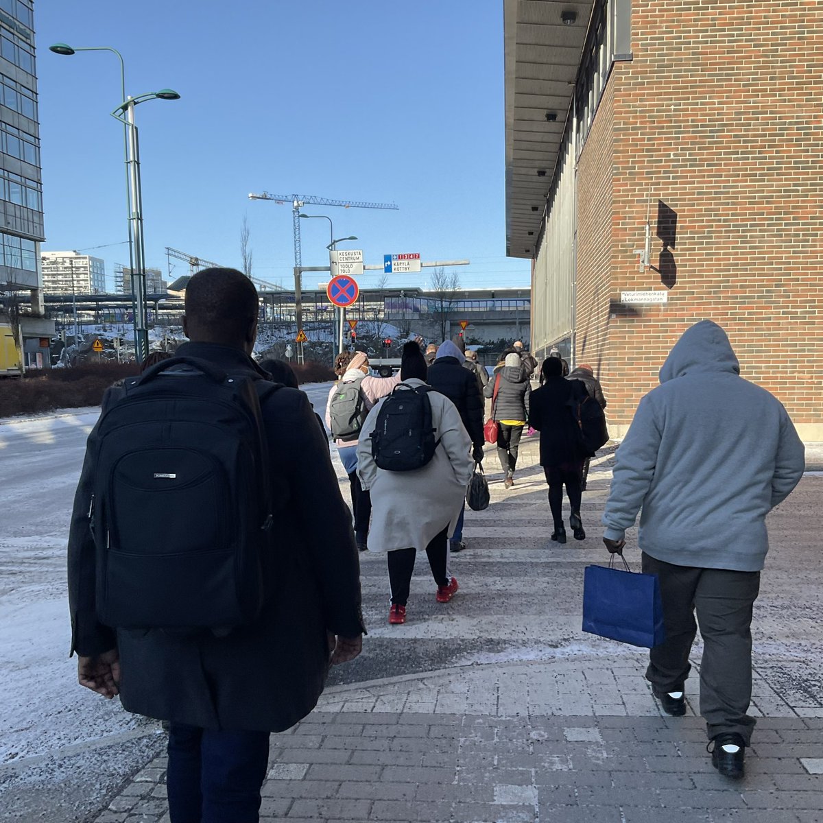 SUCSESSProject's tweet photo. The SUCSESS Project participants making their way to the Haaga-Helia ammattikorkeakoulu Haagen campus for Day 3 of #Training3
#Training4SUCSESS #ErasmusPlus #SUCSESSProject https://t.co/uiC68U2ROJ
