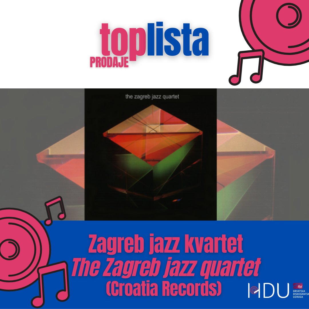 The Zagreb Jazz Quartet (<a href="/CroatiaRecords/">Croatia Records</a>) osvojili su prvo mjesto Top liste prodaje 🥰 Cijelu listu domaće i strane prodaje albuma provjeri top-lista.hr/www/?p=63299

#TheZagrebJazzQuartet #toplista #croatia #croatianmusic