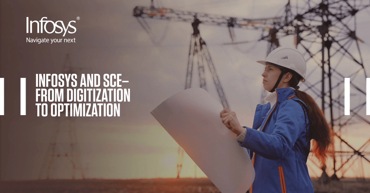 Infosys's tweet photo. #Digitaltransformations are rewarding yet complex, multi-year projects. Explore the long-term, customer-centric goals SCE realized, post-#digitization: https://t.co/aKY2N75aiS https://t.co/OO6yzl0rfi
