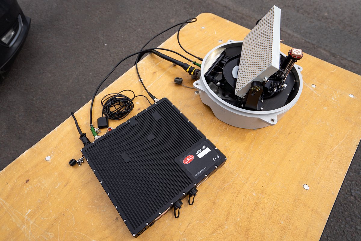 grcltd's tweet photo. Ideally suited to demanding environments the Ka-Band #GetSAT MicroSAT on @Avanti_plc delivers high-speed connectivity even over challenging terrain π or rough seas π€ Shown here with our mag mount and ruggedised IP67 GRM Modem featuring the @iDirect 950 for increased security https://t.co/p89ey89CzT