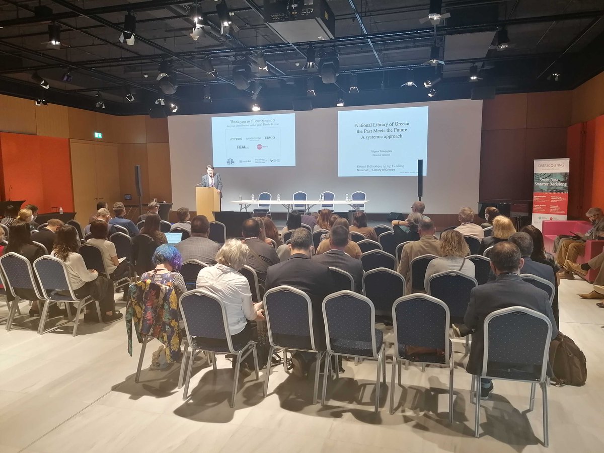 DataScouting's tweet photo. meet our team at the #FiesoleRetreat. We are proud to be a sponsor and have the opportunity to showcase our solutions to #libraries and #archives. Talk to Vasilis and Giannis, #NationalLibraryofGreece @SNForg https://t.co/XVKNHUFPKQ