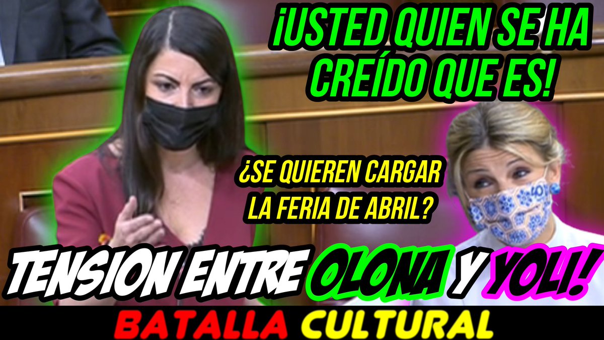 LagrimasProgres's tweet photo. 📢Nuevo vídeo📢

BRUTAL!🔥 MACARENA OLONA HUNDE A YOLANDA DÍAZ POR PONER EN PELIGRO LA FERIA DE ABRIL! BRAVO VOX!

▶https://t.co/vjbF1OBhAh https://t.co/H6e8jcIqXs
