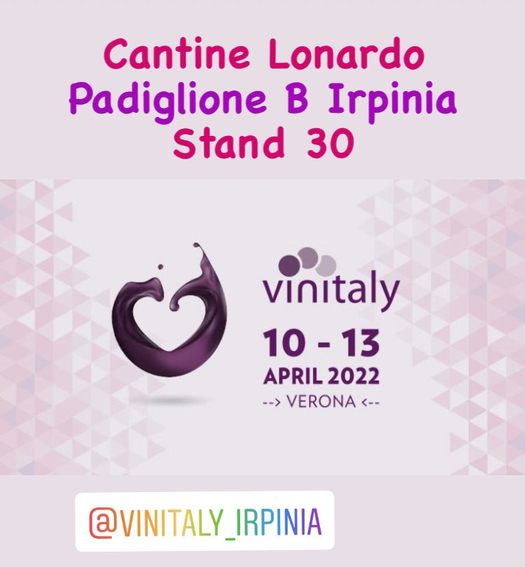 LonardoCantine's tweet photo. Vinitaly is approaching and we are excited to meet all of you!!! Come and taste our wines #cantinelonardo #contradeditaurasi https://t.co/MzmVNAD69f