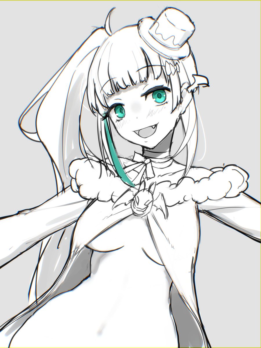 これから美少女に夜○いをしかける裸マント百合吸血鬼概念(雑)
#絵ノユリ 