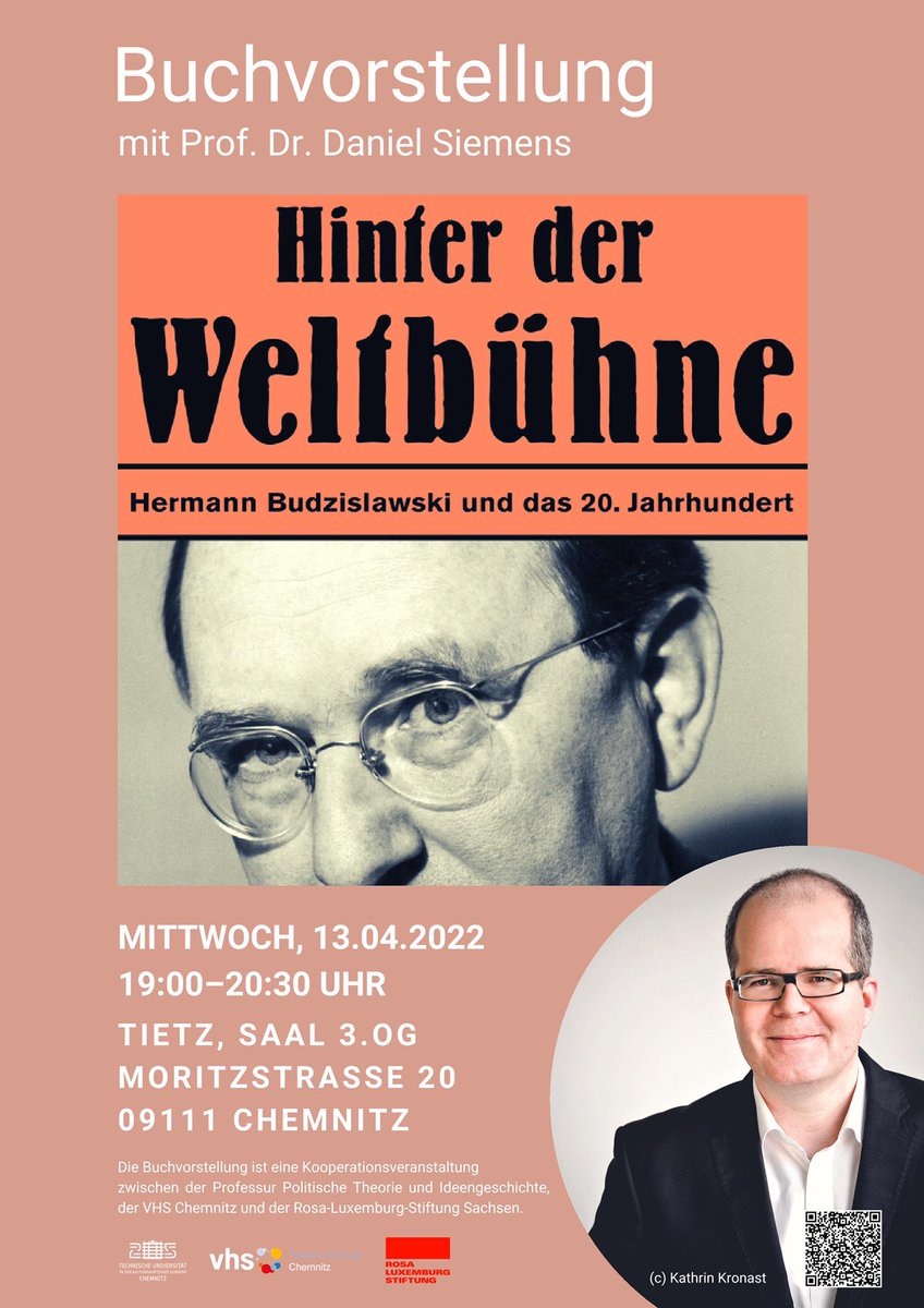 Intellectual History Chemnitz (@ih_tuchemnitz) on Twitter photo Unbedingt noch schnell anmelden: <a href="/Daniel_Newcast/">Daniel Siemens</a> am kommenden Mittwoch (13.4.2022) in Chemnitz Unbedingt noch schnell anmelden: <a href="/Daniel_Newcast/">Daniel Siemens</a> am kommenden Mittwoch (13.4.2022) in Chemnitz