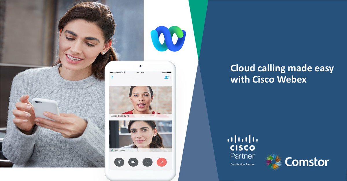 ComstorME's tweet photo. Keep colleagues and customers close with a complete cloud phone system built to make and receive business calls on any device.

Want to know more about Cisco Webex? Contact us today: marketing.me@westcon.com https://t.co/CBnPIJuD7r