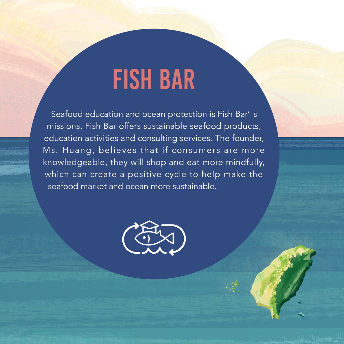 WomensRightsTW's tweet photo. Check our local action for the global goals!
#SDG13 #SDG14 #SDG4
Seafood #education and #ocean protection is #FishBar's mission! The founder is one of the speakers in the Women's Power Night. Meet her speech and their actions here #Taiwan4climatejustice
https://t.co/AJ5NZ2V3sk https://t.co/gwx7I64sic