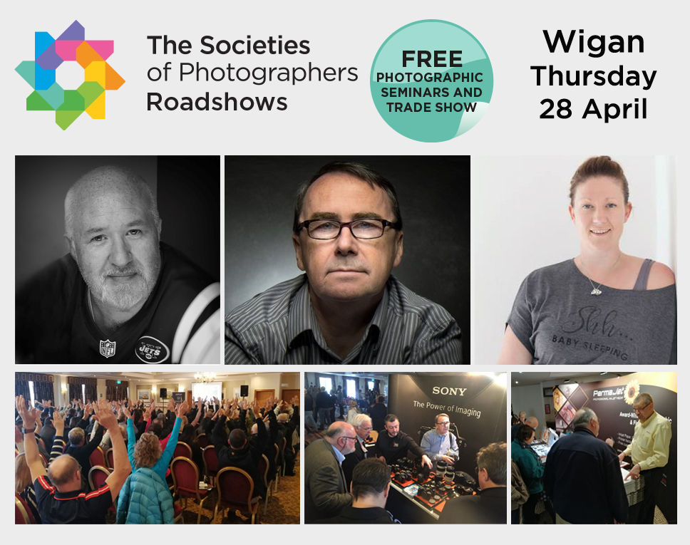 TheSocieties's tweet photo. Join us in Wigan – FREE photography seminars and trade show 📷 Thursday 28 April. Register for free entry today: https://t.co/LB7BxLCtM1 https://t.co/rZNAMeU4aR
