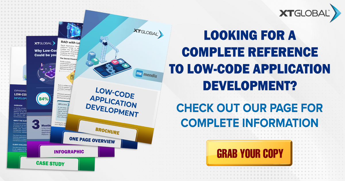 XTGlobal's tweet image. #RapidApplicationDevelopment makes the application development process not just faster but also more agile. Read all about Low-code App Development with XTGlobal and #Mendix: xtglobal.com/rapid-applicat… here.

#LowCodeApplicationDevelopment #ApplicationDevelopment #Automation