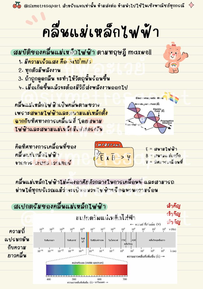 sixmetresapart's tweet photo. giveaway แจกชีทสรุปฟิสิกส์ เรื่องคลื่นแม่เหล็กไฟฟ้าค่ะ 🫀
กติกา : รี + ฟอล ทำครบแล้วทักเดมมารับได้เลยค่ะ ☝🏻🤍

#dek65 #dek66 #dek67 #dek68 #แจกสรุป #แจกไฟล์ #แจกชีท #ส่งต่อหนังสือเตรียมสอบมือสอง #หนังสือเตรียมสอบมือสอง #หนังสือเตรียมสอบเข้ามหาลัย #ส่งต่อหนังสือเตรียมสอบ https://t.co/sD6SFGa0av