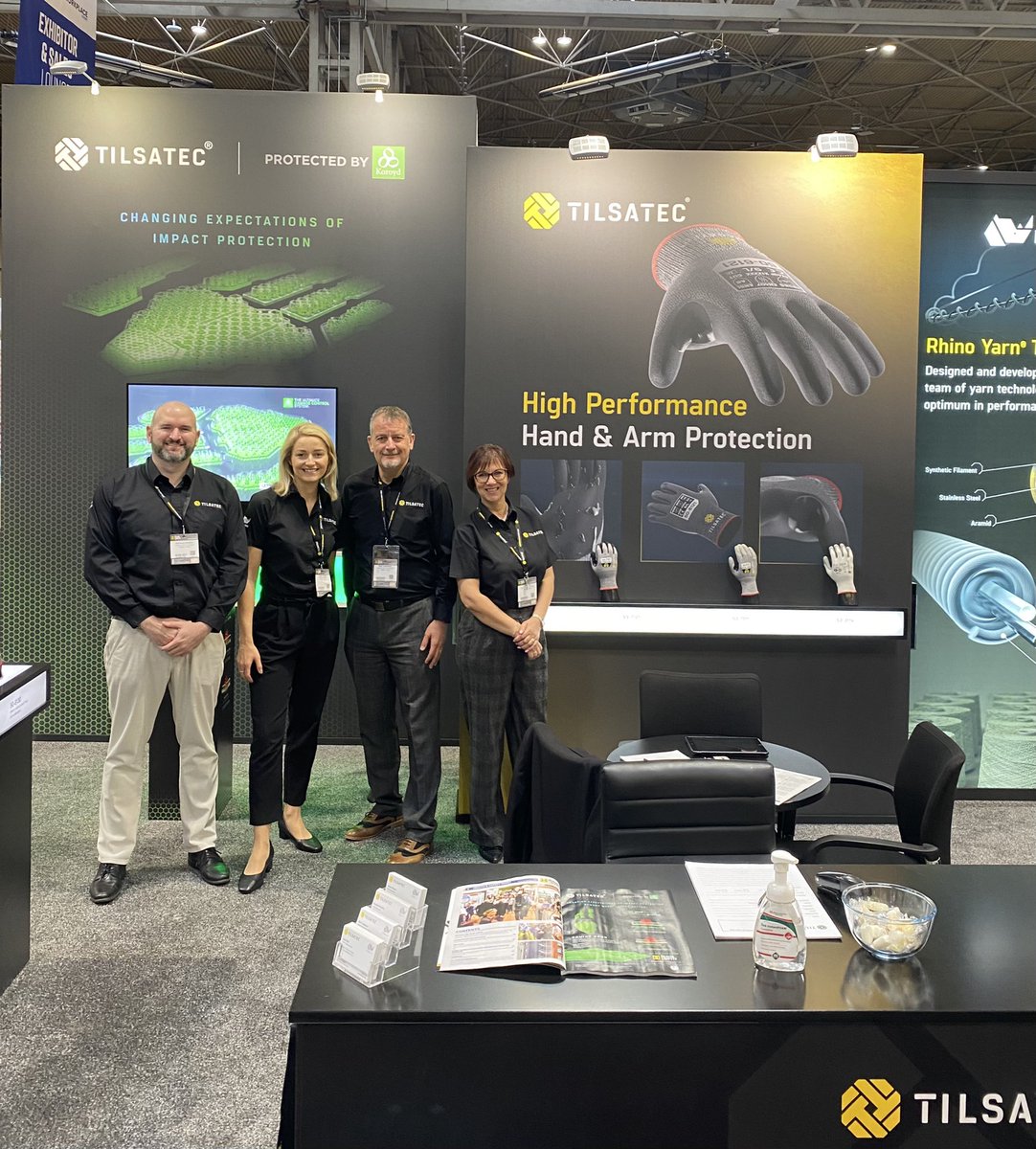 Tilsatec's tweet photo. Day 1 of @HandS_Events at the NEC was a busy one! We’re ready for day 2 come and see us in Hall 4/L120.
#hse22 #handprotection #safetyevents https://t.co/i2moSWu9zZ