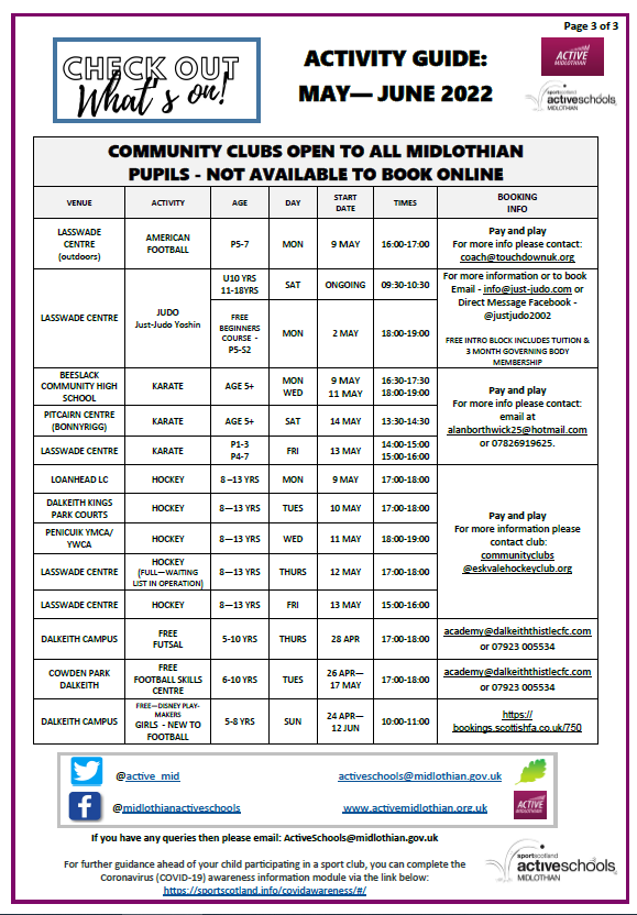 Active_Mid's tweet photo. ACTIVE SCHOOLS CLUBS | BOOKINGS

Bookings open today for our clubs next term!
Book now to avoid disappointment! Lots of activities to choose from 🏀⚽️💃🥋🏑

Scan the code below to take you to our online bookings.
or for more info visit our wesbite: https://t.co/7Er3ijz1KZ https://t.co/QU2AJrOljl