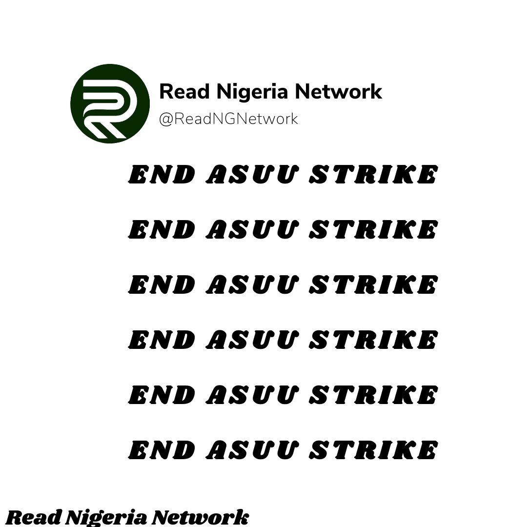 Today marks the 50th day of the #ASUU strike; You have nothing to lose by retweeting this tweet.

#Lekki | #EndSARS | Peter Obi | Osinbajo | #HorribleBosses | Tinubu | #Olosho