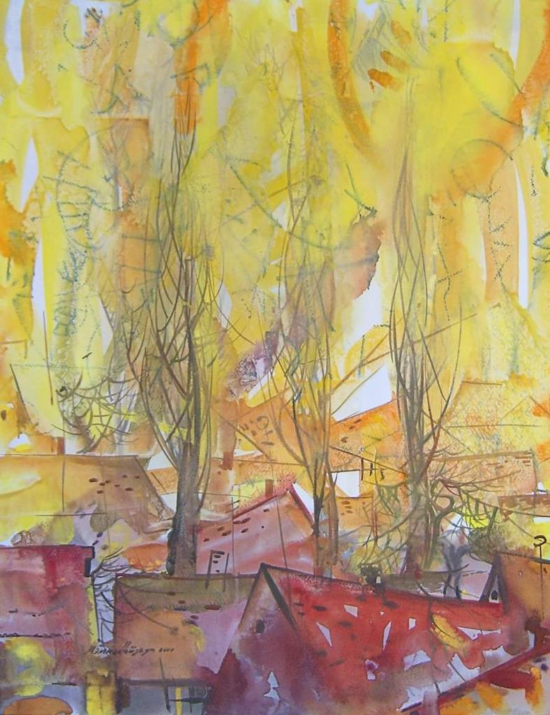 AzCarpetMuseum's tweet photo. 🇬🇧 Mammadhusein Huseynov's graphics are of particular interest.​ Here he mainly uses​ ink pen and watercolor on paper.​ Landscapes of the Neftchala district​ are dominant among his graphics. The artist was​ born and grew up there.​ 
More: https://t.co/6PzKtzjnBr https://t.co/ixITyJ147i