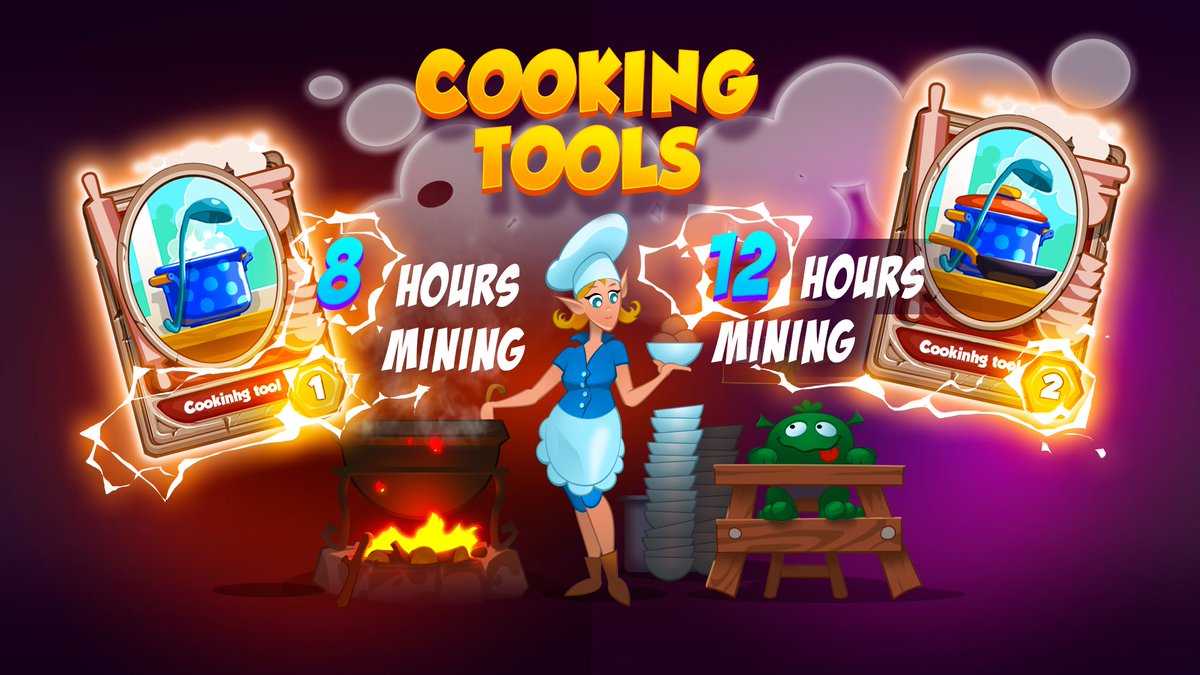 I just published Cooking tools link.medium.com/sUuVoOUa0ob 11th of April at 17:00 UTC a snapshot will be taken. Then we will make a list of Premium Pass owners, who will be able to buy one cooking tool for 1 WAX. #NFT #WAX #P2E #PlayToEarn #Giveaways #Atomichub