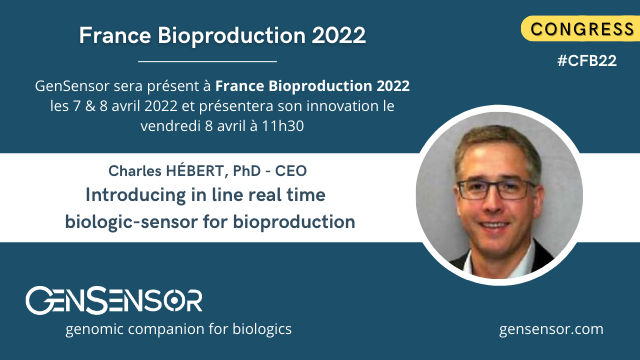 GenSensor's tweet photo. Heureux de venir présenter notre travail à France Bioproduction 2022 #CFB22 ! Charles présentera notre innovation le vendredi 8 avril à 11h30. Venez rencontrer notre équipe. Merci à @Polepharma pour cette invitation.

👋 @atlanpole @Pole_ABT

#bioproduction #saclay #innovation https://t.co/bRe3TLV88i