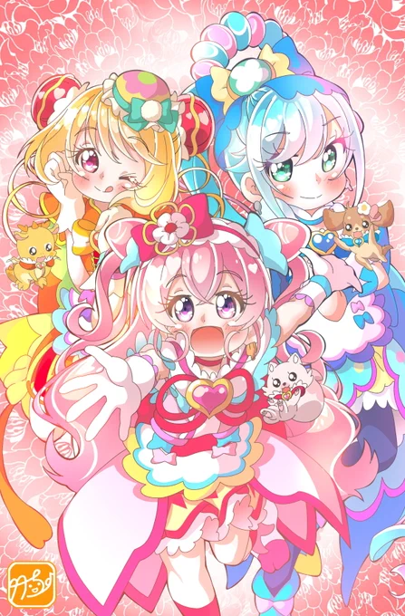 デリシャスパーティプリキュア再開決定おめでとうございます～～～!!!ヤタ━ヽ(≧▽≦)=3=3━ッッ!!45歳おっさんの私はともかく、新作再開を待ち望んでいた小さなお友達のみんなに笑顔が戻ると思うと、嬉しくてデリシャスマイルになりますね#precure #デパプリ 