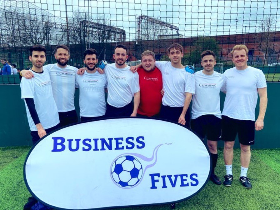 Well done to the <a href="/CummingEMEA/">Cumming Group EMEA</a> team who took part in the #Manchester <a href="/BusinessFives/">Business Fives</a> Football Tournament yesterday. Sadly after making it to the #final of the Europa League, the team admitted defeat to <a href="/SFRecruiters/">SF Recruitment</a> - great effort from all that took part! 
#FootballForGood #biz5s