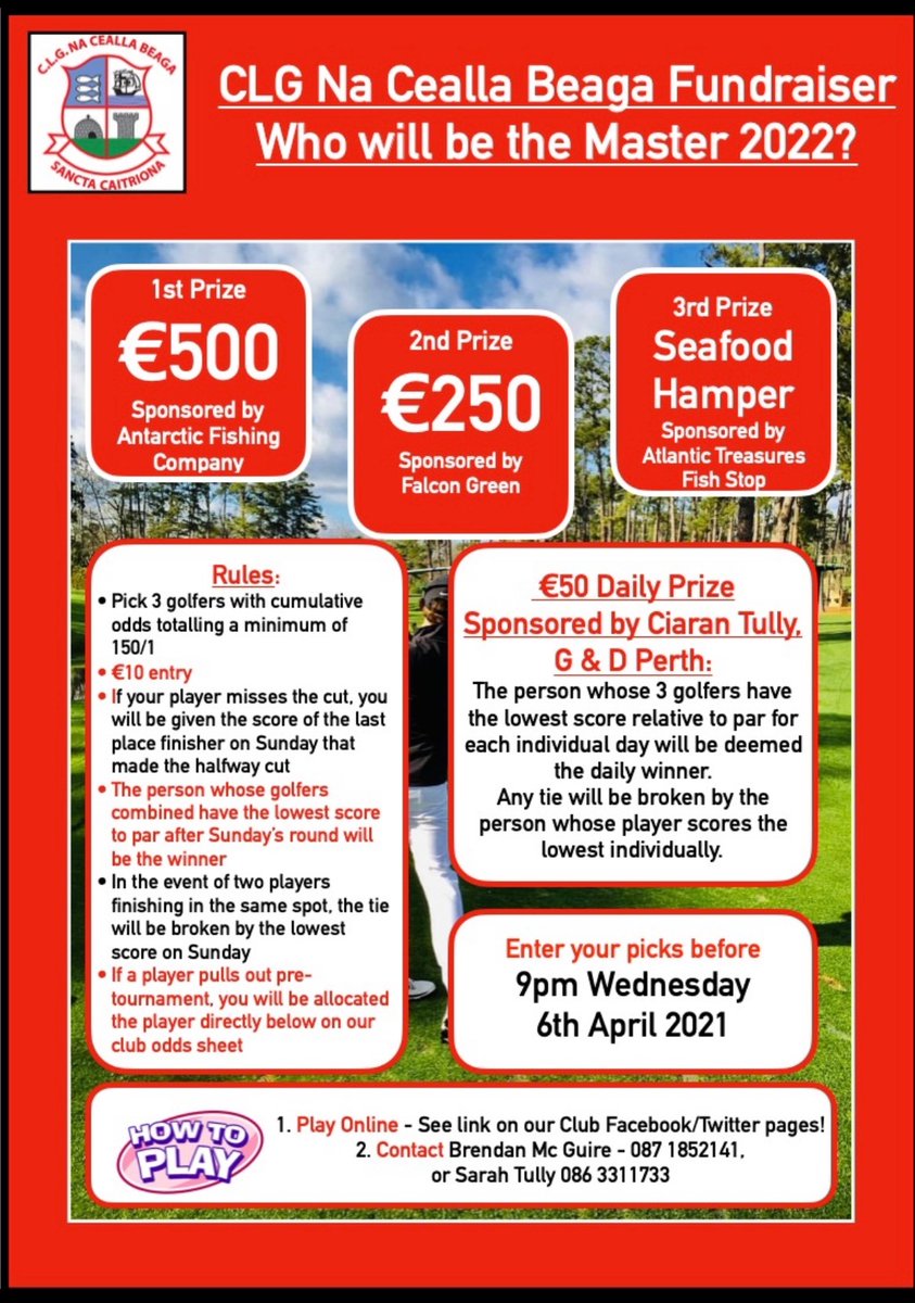 KILLYBEGSGAA's tweet photo. Today is the last full day for entering our Who Will Be the Master? Competition. Online entry closes TOMORROW 12 midday so enter quick!! 

Live leaderboard that can be viewed 24/7! Daily €50 prizes! 

https://t.co/xtcRNzvAEB

@officialdonegal @oceanfmsport @highlandradio https://t.co/JLPGEw2FlO