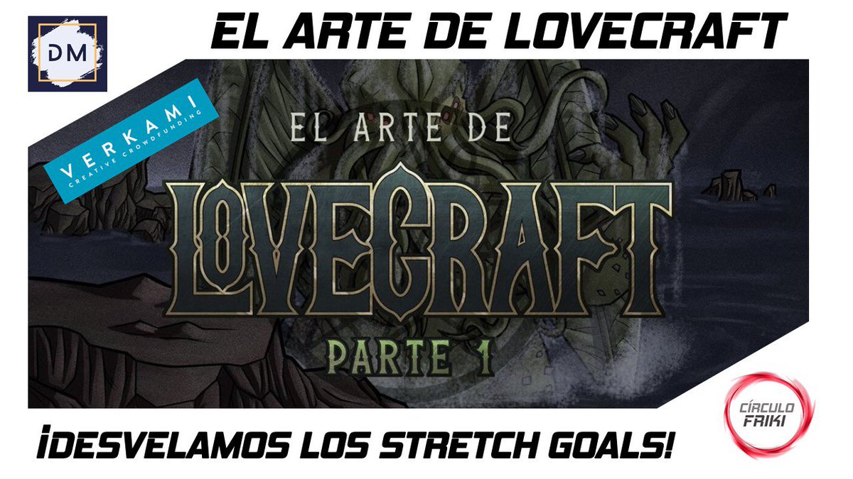 CirculoFriki33's tweet photo. Muy buenas!👋😀 Hoy a las 18:00 volvemos a los directos en YOUTUBE para informaros de la situación actual del 🐙ARTE DE LOVECRAFT🐙 de @danielmarcoart donde os desvelaremos los STRETCH GOALS de la campaña que se encuentra actualmente en @verkami 
https://t.co/Tql1MSJJmL https://t.co/Ff2dUuyyDn