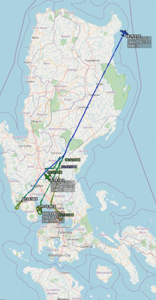 Oceanworldfree's tweet photo. 🇺🇲USN SUMO62 167927 #AE2652
🇺🇲USMC TORI209 168209 #AE4A7D
🇺🇲USAF 068610 06-8610 #AE1BEC 

#LuzonIsland #ClarkAirBase #SubicBay

Lockheed Martin KC-130J Hercules 
Beechcraft UC-12W Huron
Lockheed Martin KC-130J Hercules https://t.co/8DlhnzZC8A