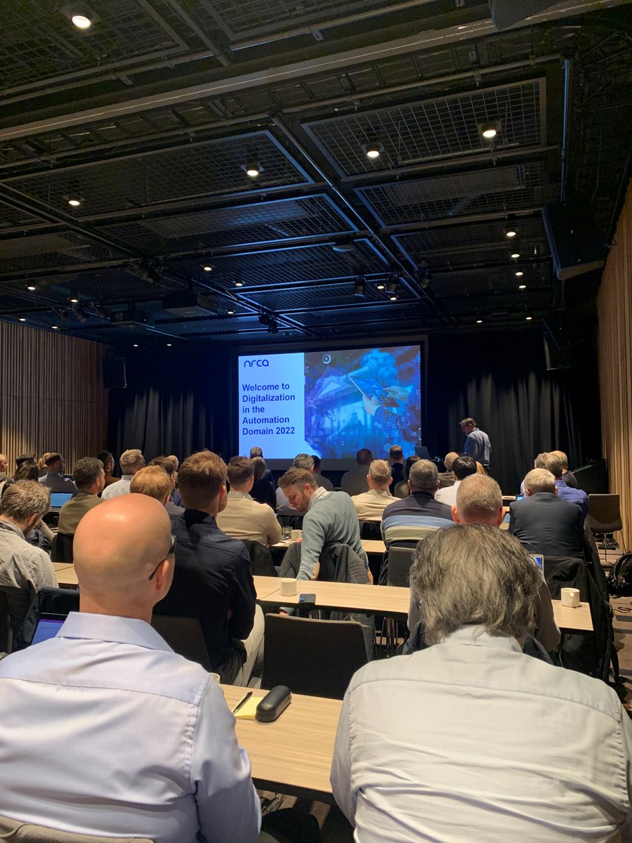 Starting the day at Digitalization in the Automation Domain 2022 with our partner Bjørnar Brunsvik from <a href="/AVEVASelectSCAN/">AVEVA Select Scandinavia</a>
