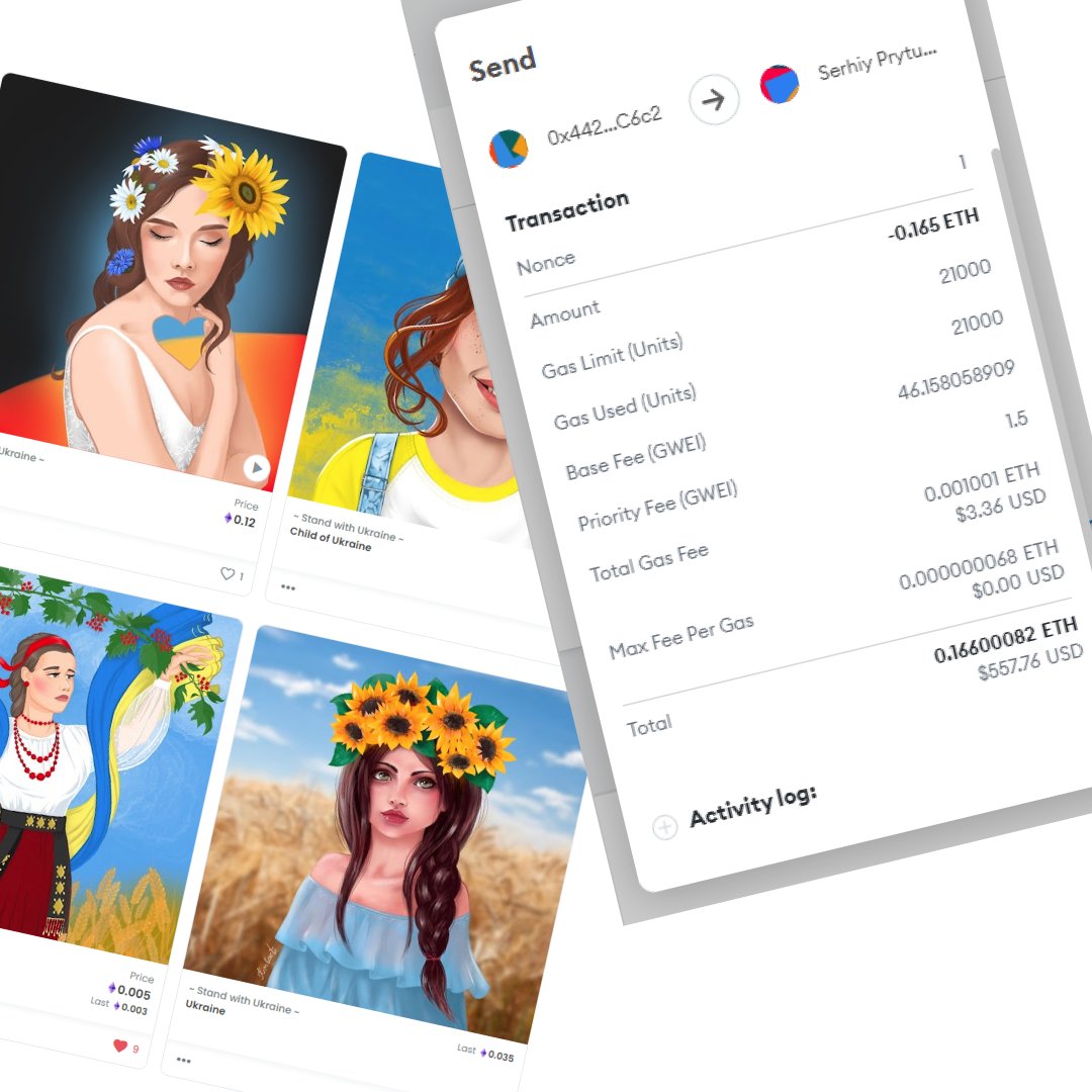 @sean_sdv <a href="/mungaSlov/">🙊silenceiskillin💀</a> @HoalVision,Nyphty,NIFTYALPHA-PEASANT,&amp;unnamed collectors 💛
With your support, today i sent help to important Ukrainian fund
#NFTCommunity #NFTartist #StopWarInUkraine #StopPutin #UkraineUnderAttack #UkraineRussiaWar #StandwithUkraine
opensea.io/collection/sta…