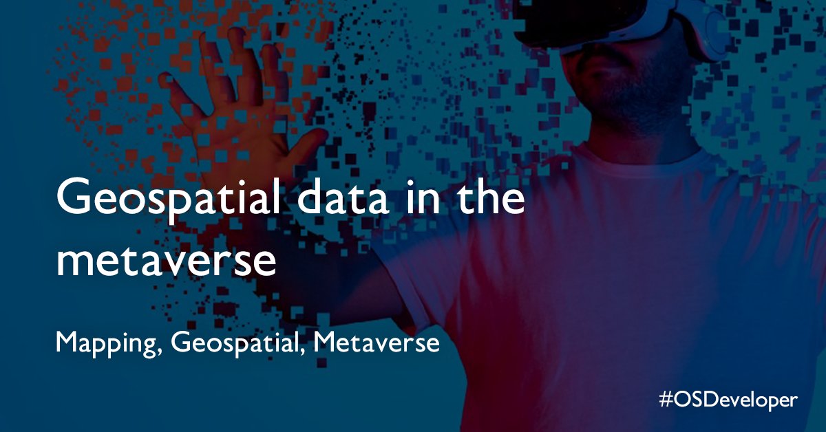 OrdnanceSurvey's tweet image. The metaverse combines physical and virtual worlds, creating a new parallel reality that exists in real-time.
Discover how #geospatial data is used to bring this concept to the everyday: ow.ly/Qrm250IAT3E
#OSDeveloper #Metaverse