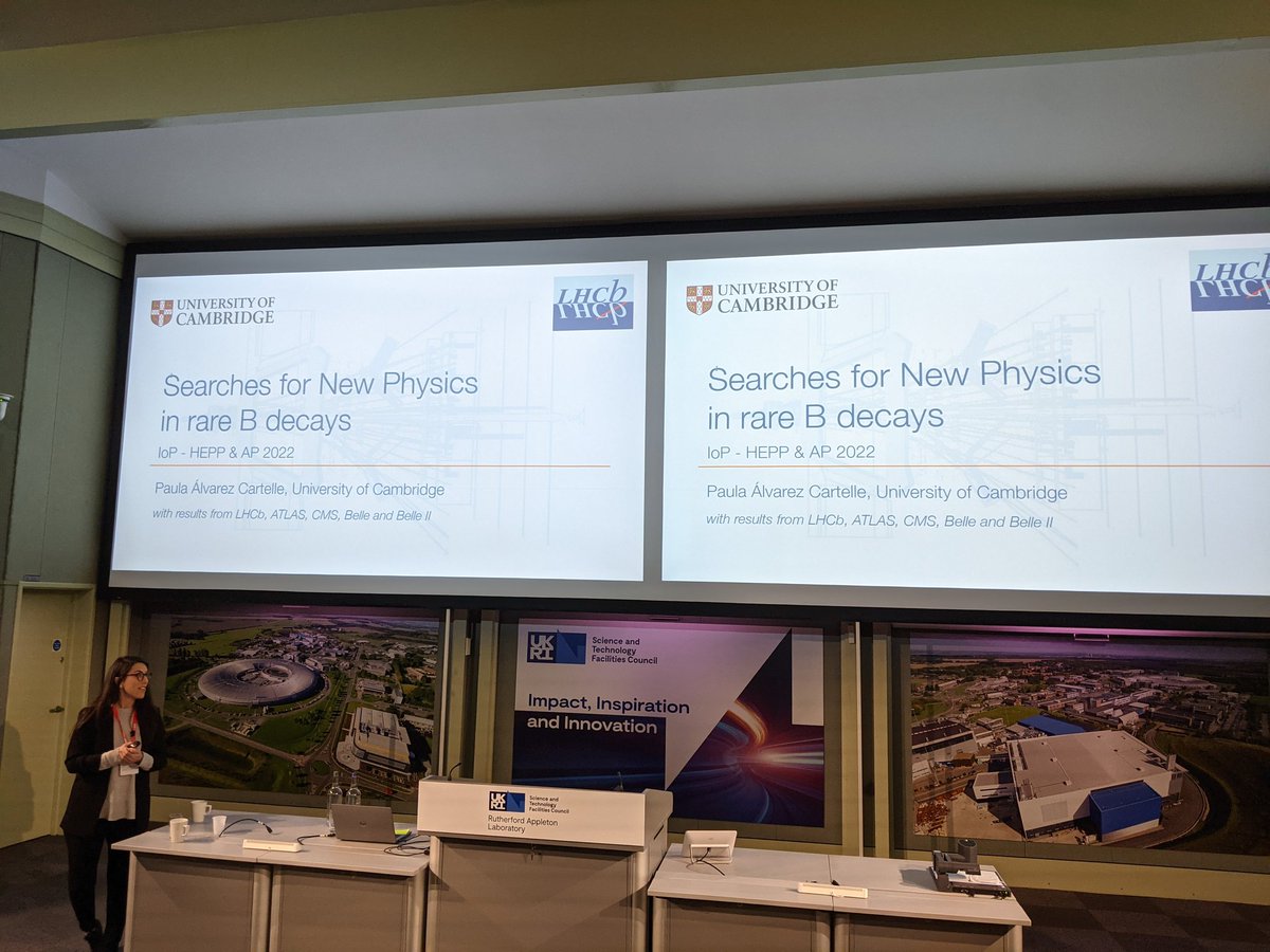 DrMarthaHilton's tweet photo. Paula @krtlle gives her @IOP_HEPP prize talk on New Physics in Flavour Physics. Congratulations Paula 🥳
@CambridgeHEP https://t.co/KbVSD7gkfP