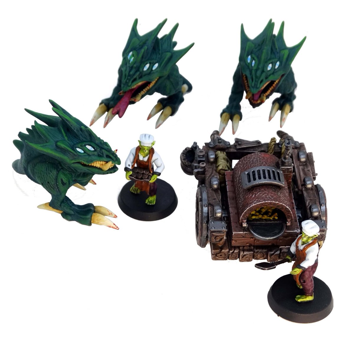 <a href="/RpgSapience/">Brian (SapienceRPG)</a> <a href="/FighterJarina/">Jarina</a> <a href="/chrishopper2/">Chris Hopper</a> Painting up some of last weeks prototypes I designed,including the traveling goblin bakers.