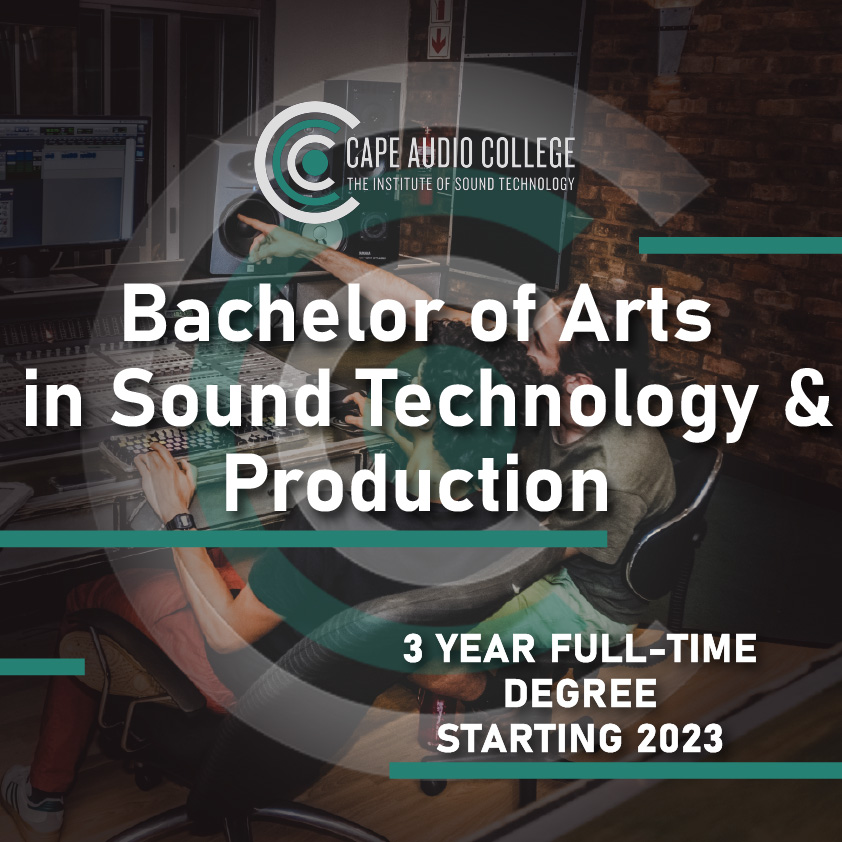 Unleash your creative potential in 2023 with Cape Audio Colleges Bachelor of Arts Degree in Sound Technology and Production. Turn today's dreams into tomorrows reality...
.
.
.
#degree #sound #soundengineer #audio #careergoals #education #capeaudiocollege #SecureYourFuture