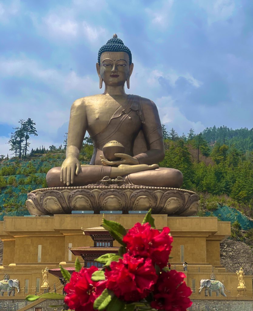 SonamDema's tweet photo. 🌺🌺🌺 Good afternoon from #BuddhaPoint #kuenselphodrang #Thimphu #Bhutan #Spring https://t.co/bIubaQS9wy