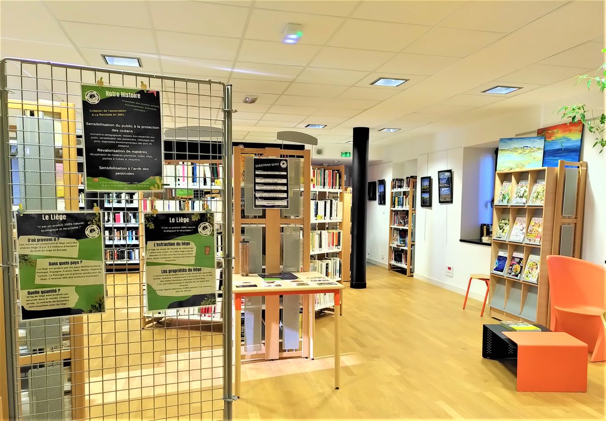 Echo_Mer's tweet image. La revalorisation du liège 🍾🚯♻️ par ECHO-MER s'expose à la Médiathèque du Gua durant tout le mois d'avril ! 😄🌎

Collecte de vos bouchons de liège, jeux, quizz, infos pratiques sur le recyclage... Un tas de choses à découvrir en famille 👨‍👩‍👧‍👦 🤩

#iciçabouchonne #liège #recyclage