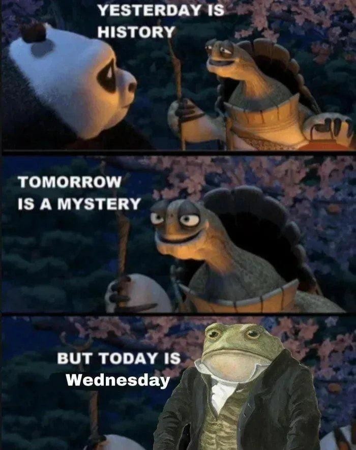 Oogway knows things...

#itswednesdaymydudes #itswednesday #mydudes #wednesday #lickthetoad #ToadDay